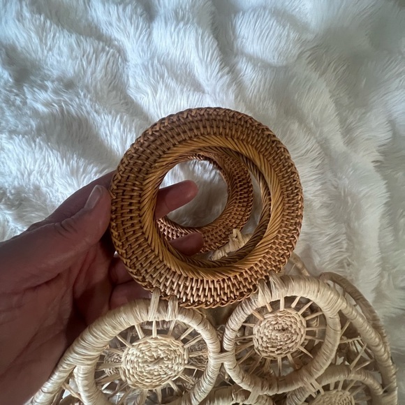 Cult Gaia Stella Small Raffia Tote Bag - Picture 4 of 10